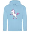 Женская толстовка (худи) Рожевий єдиноріг Голубой фото
