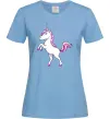 Женская футболка Рожевий єдиноріг Голубой фото