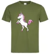 Мужская футболка Рожевий єдиноріг Оливковый Мужская футболка Рожевий єдиноріг Оливковый фото