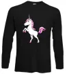 Лонгслив Рожевий єдиноріг Черный Лонгслив Рожевий єдиноріг Черный фото