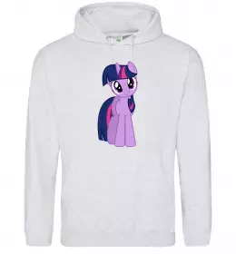 Мужская толстовка (худи) Logo My Little Pony Серый меланж фото