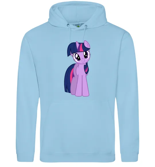 Жіноча толстовка (худі) Фіолетовий єдиноріг Блакитний фото