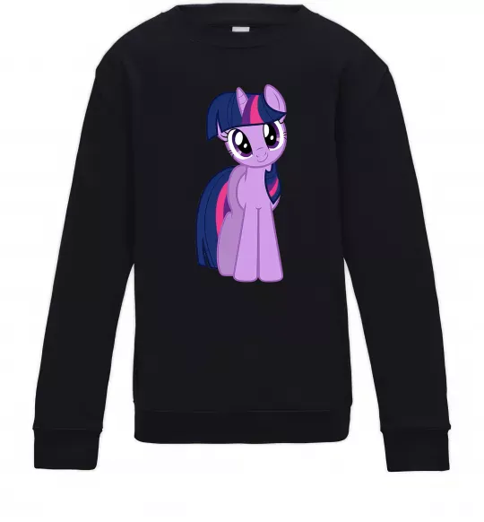 Детский Свитшот Фіолетовий єдиноріг Черный фото