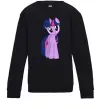 Детский Свитшот Фіолетовий єдиноріг Черный фото