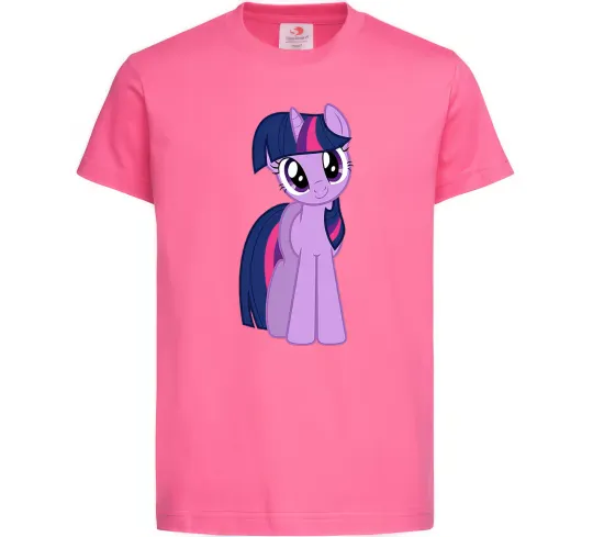 Дитяча футболка Фіолетовий єдиноріг Яскраво-рожевий фото