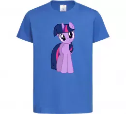 Детская футболка Флаттершай Ярко-синий фото