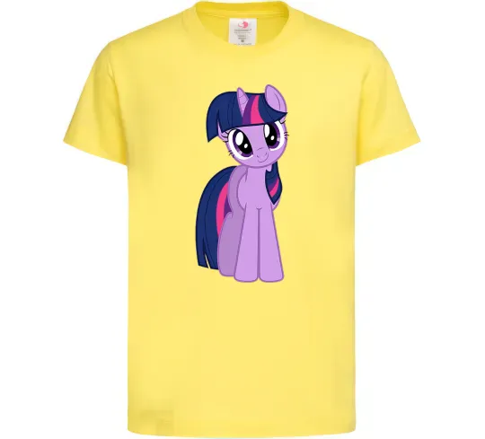 Дитяча футболка Фіолетовий єдиноріг Лимонний фото