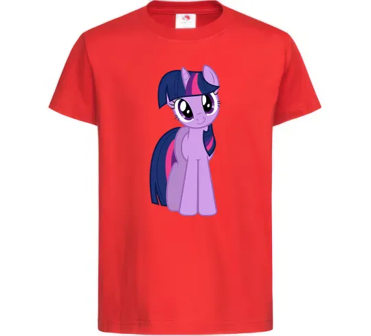 Дитяча футболка Фіолетовий єдиноріг Червоний фото