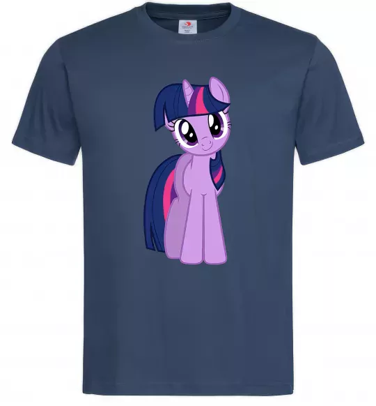 Чоловіча футболка Фіолетовий єдиноріг Темно-синій фото