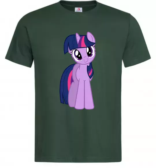 Чоловіча футболка Фіолетовий єдиноріг Темно-зелений фото