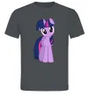 Чоловіча футболка Фіолетовий єдиноріг Графіт фото