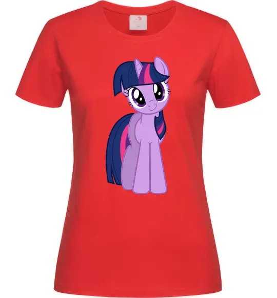 Женская футболка Фіолетовий єдиноріг Красный фото