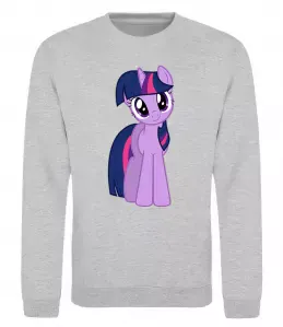 Свитшот Раріті Флаттершай та Пінкі Пай Серый меланж фото