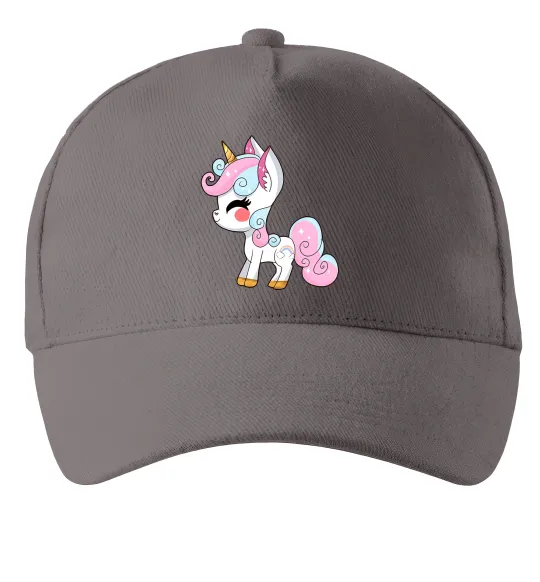 Кепка Cute unicorn Серый фото