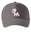 Кепка Cute unicorn Серый фото