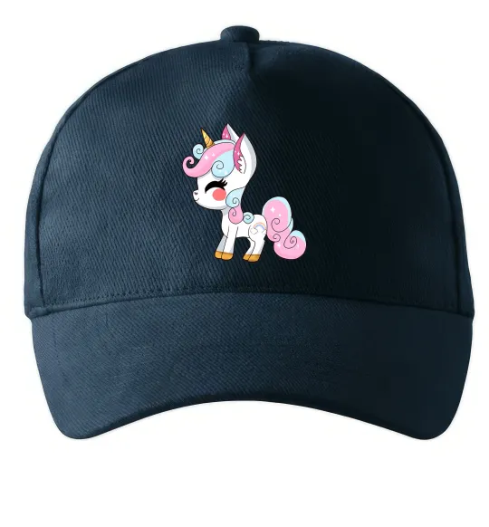 Кепка Cute unicorn Темно-синий фото