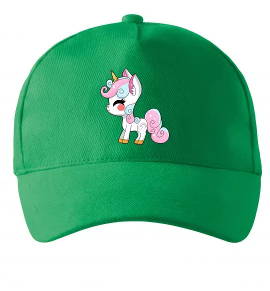Кепка Cute unicorn Зеленый фото