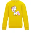 Дитячий світшот Cute unicorn Сонячно жовтий Дитячий світшот Cute unicorn Сонячно жовтий фото