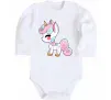 Дитячий бодік Cute unicorn Білий фото