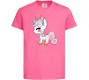 Детская футболка Cute unicorn Ярко-розовый Детская футболка Cute unicorn Ярко-розовый фото