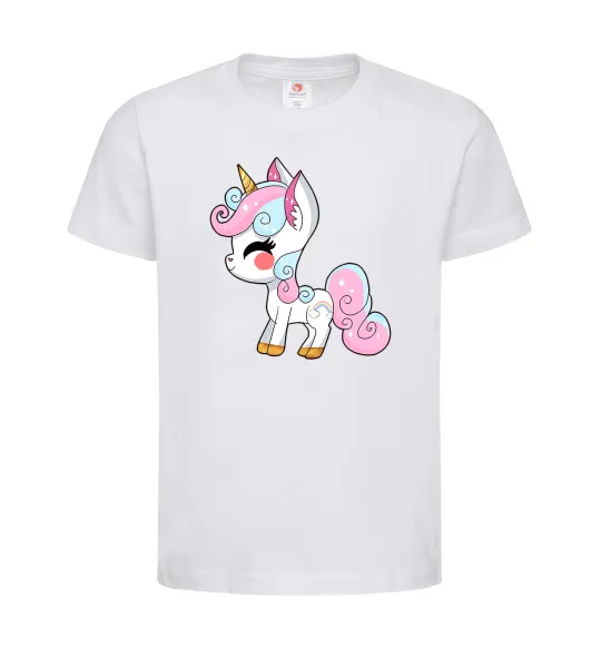Детская футболка Cute unicorn Белый фото