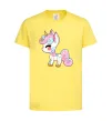 Детская футболка Cute unicorn Лимонный фото
