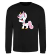 Свитшот Cute unicorn Черный фото
