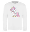 Свитшот Cute unicorn Белый фото