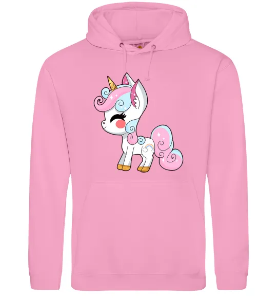 Чоловіча толстовка (худі) Cute unicorn Рожевий фото