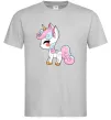 Мужская футболка Cute unicorn Серый Мужская футболка Cute unicorn Серый фото
