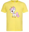 Мужская футболка Cute unicorn Лимонный Мужская футболка Cute unicorn Лимонный фото