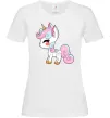 Жіноча футболка Cute unicorn Білий Жіноча футболка Cute unicorn Білий фото