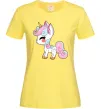 Жіноча футболка Cute unicorn Лимонний Жіноча футболка Cute unicorn Лимонний фото
