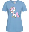 Жіноча футболка Cute unicorn Блакитний Жіноча футболка Cute unicorn Блакитний фото