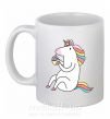 Чашка керамічна Cupcake unicorn Білий фото