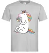 Чоловіча футболка Cupcake unicorn Сірий фото