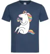 Чоловіча футболка Cupcake unicorn Темно-синій фото
