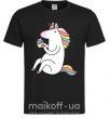 Чоловіча футболка Cupcake unicorn Чорний фото