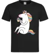 Чоловіча футболка Cupcake unicorn Чорний фото