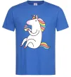 Чоловіча футболка Cupcake unicorn Яскраво-синій фото