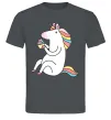Чоловіча футболка Cupcake unicorn Графіт фото