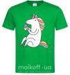 Мужская футболка Cupcake unicorn Зеленый фото