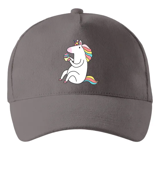 Кепка Cupcake unicorn Сірий фото