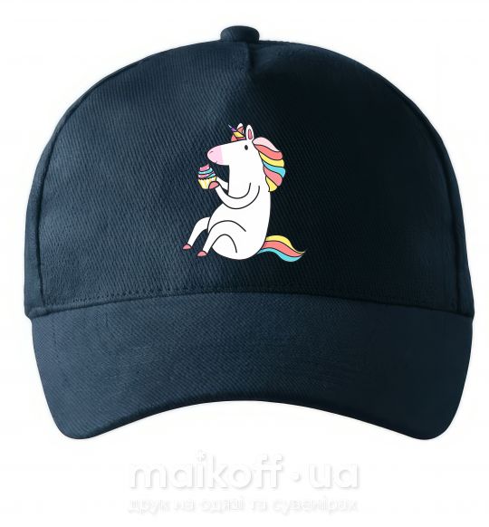 Кепка Cupcake unicorn Темно-синий фото