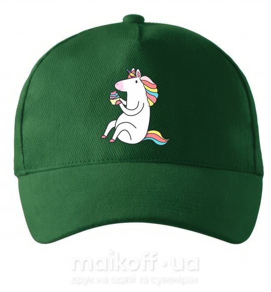 Кепка Cupcake unicorn Темно-зелений фото