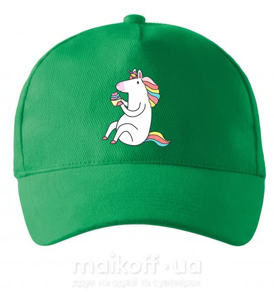 Кепка Cupcake unicorn Зеленый фото