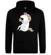 Женская толстовка (худи) Cupcake unicorn Черный Женская толстовка (худи) Cupcake unicorn Черный фото