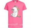Детская футболка Cupcake unicorn Ярко-розовый фото