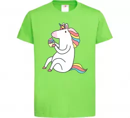 Детская футболка Believe in unicorn Черный фото