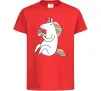 Дитяча футболка Cupcake unicorn Червоний Дитяча футболка Cupcake unicorn Червоний фото